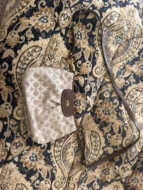 Vintage Coach Y2K Purse Crossbody Stylish Gold Brown